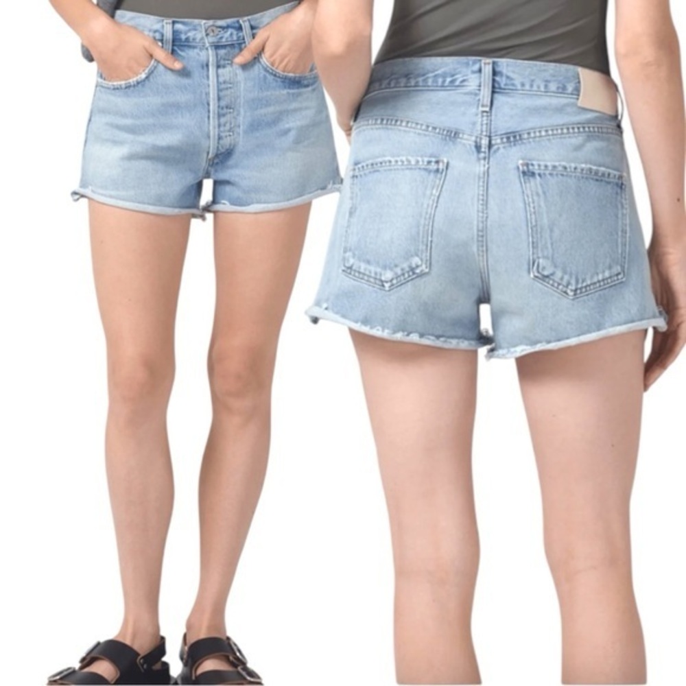 Citizens Of Humanity The Marlowe Light Wash Jean Shorts